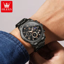 OLEVS 3660 Mens Watch Business Simply Original Quartz Watch Waterproof Luminous Watch For Man Multifunctional Chronograph Reloj