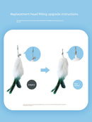 Peg Kitten Retractable Bell Replacement Head Cat Teaser