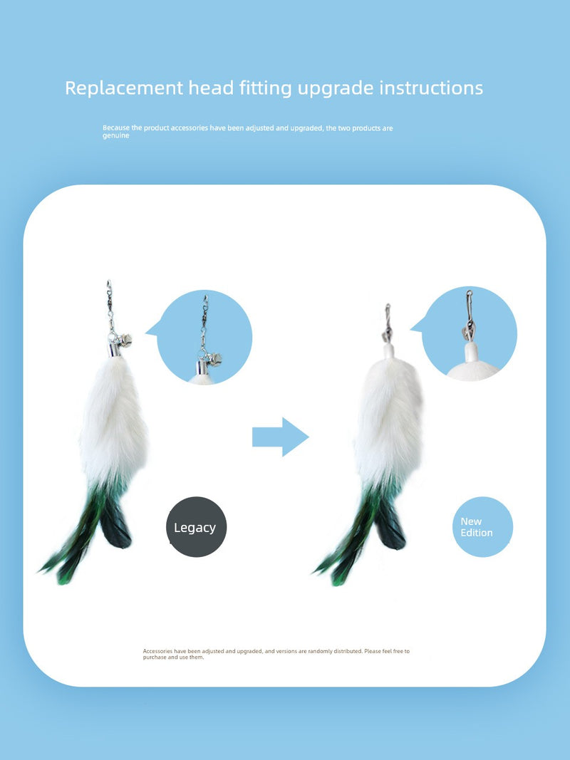 Peg Kitten Retractable Bell Replacement Head Cat Teaser