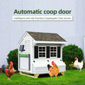 Auto Chicken Coop Door Solar Powered Chicken Door with Timer / Light Sensor / Manual Mode Aluminum Alloy Automatic Chicken Door