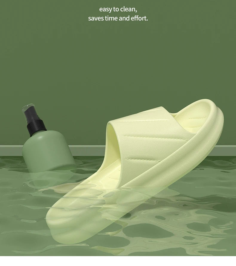 Women's Indoor Non-slip Slippers Couple Home Slides EVA Soft Sole Light Weight Summer New Lovers Leisure Shower Shoes