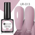 UR SUGAR - Esmalte de uñas en gel semipermanente rosa nude con purpurina, color sólido, 7,5 ml, para manicura semipermanente UV LED