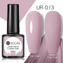 UR SUGAR - Esmalte de uñas en gel semipermanente rosa nude con purpurina, color sólido, 7,5 ml, para manicura semipermanente UV LED