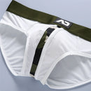 New men's briefs milk silk low waist elastic three-dimensional bag comfortable briefs added