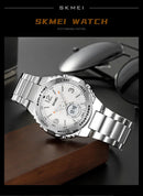 Reloj electrónico SKMEI 2310 resistente al agua para hombre, reloj de pulsera digital de acero inoxidable, reloj de lujo para hombre, reloj con movimiento, reloj para hombre