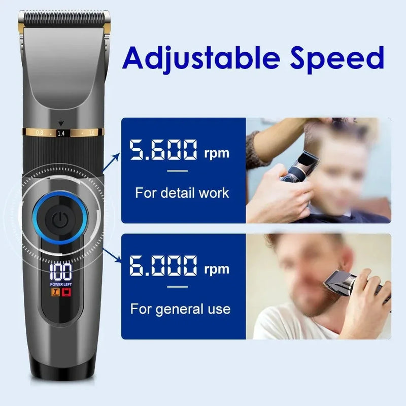 Xiaomi Professional Hair Clipper Electric Trimmer For Men Beard Kids Barber Cutting Machine Haircut LED Screen Waterproof