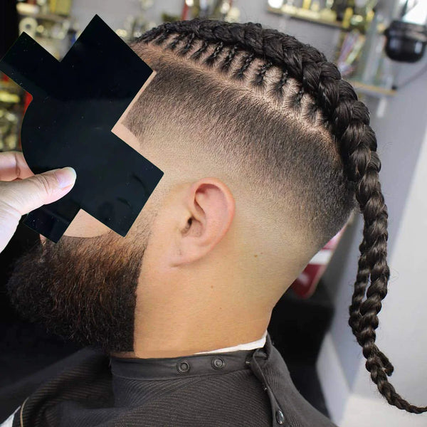 Hairline Enhancement Card Beard Line Up Shaping Tool Lineup Guide for Styling and Edging Shape Up Tool Multi-Use Hairline Guide