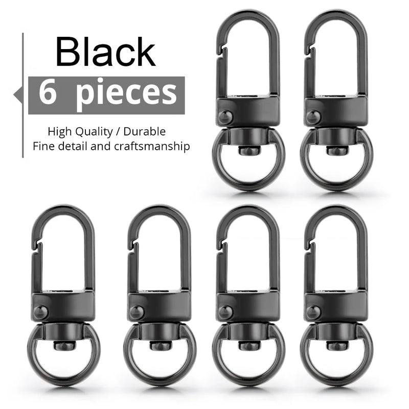 6 Pcs/Lot Keychain DIY Accessories Dog Collar Buckles Swivel Trigger Clip Connector For Bag Clasp High Quality Key Ring DIY P024