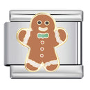 2024 New Christmas Tree gift Snowflake Snowman Old Man Italian charm module Link fit for 9mm bracelet making DIY jewelry