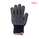 Double-sided Hair Straightener Perm Curling Hairdressing Heat Resistant Finger Glove Hair Salon Tools Thermal Styling Gloves