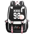 New Street BoyUSBBackpack Animation School Bag Teenagers Canvas Notebook Backpack