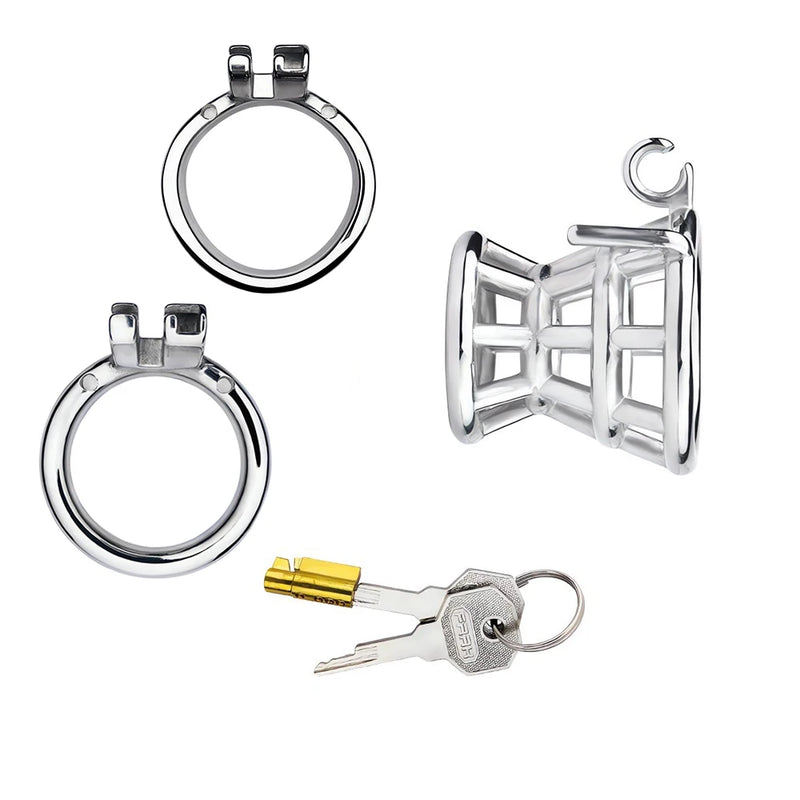 FRKO Negative Hollow Fish Basket Sissy Chastity Cage Chastity Strap Belt 정조대 Sadism BDSM Advanced Player  Sextoys Femboy Men 18+