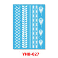 1PC Hanna Lace Tattoo Sticker White Silk Printing Waterproof Disposable Tattoo for Arm Sexy Bracelet