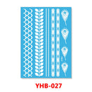 1PC Hanna Lace Tattoo Sticker White Silk Printing Waterproof Disposable Tattoo for Arm Sexy Bracelet