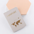 2023 Lover Couple Passport Cover Hot Stamping Simple Plane Women Men Travel Wedding Passport Covers Holder Fashion Wedding Gift