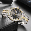 Hip Hop Iced Out Watch Men Luxury Brand Diamond Men's Watches Calendar Quartz Wristwatches Male Clock Gift for Men Drop Shipping