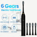 Xiaomi Electric Ultrasonic Toothbrush Six Speed Mode Home Soft Hair USB Charging Waterproof Adult Tooth Automatic Couple Set