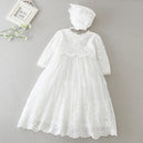 European and American Extended Baptismal Extra Christening Gown Baby Party Dress Baby Girl Dress Vestidos Para Navidad De Bebes