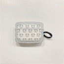 Cute Cartoon Wave Lovers Cover For Apple Airpods Pro 2nd Fashion Smile Heart Earphone Protector Cases for Airpods 1 2 3 Keyring