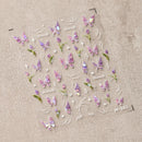 1 pc 5D Embroidery Bee Nail Art Sticker Embossed Butterfly Insect Nail Sticker High Quality Nail Art Design Decoration Sticker