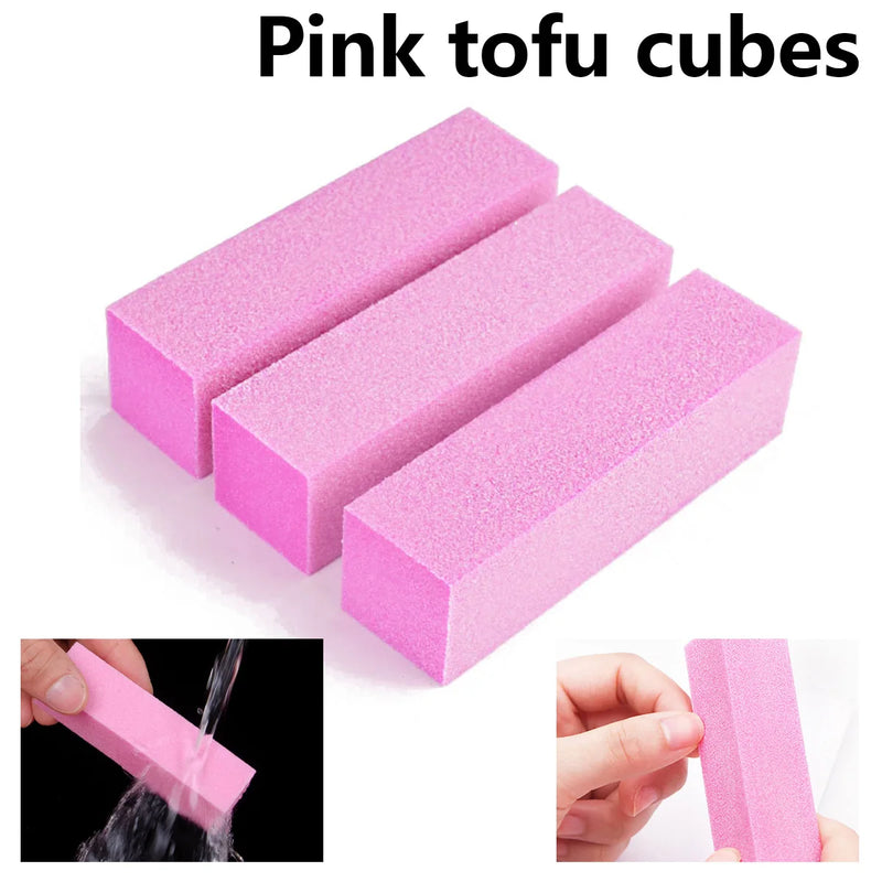 5/10PCS Nail Buffer Sponge Polishing Block Buffer for Polisher Manicure Buff Professional Nail File Milling Cutter for Manicure