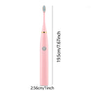 1 set of ultrasonic series electric toothbrushes -2 brush heads and battery ultrasonic toothbrushes