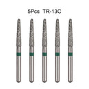 5Pcs/Bag Dental Diamond Burs Drill FG 1.6mm Bur For High Speed Handpiece Denspay Dental Bur Polishing Whitening Lab Material