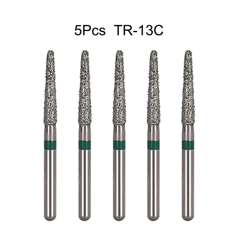 5Pcs/Bag Dental Diamond Burs Drill FG 1.6mm Bur For High Speed Handpiece Denspay Dental Bur Polishing Whitening Lab Material