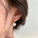 Korean Fashion Sweet Cute Heart Square Dangle Geometric Earrings for Women Green White Temperament Earrings Party Jewelry Gifts