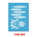1PC Hanna Lace Tattoo Sticker White Silk Printing Waterproof Disposable Tattoo for Arm Sexy Bracelet