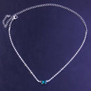 Stonefans Fashion Green Crystal Pendant Necklace Chain for women Simple Jewelry Statment Rhinestone Choker Colllar Chain Gfts