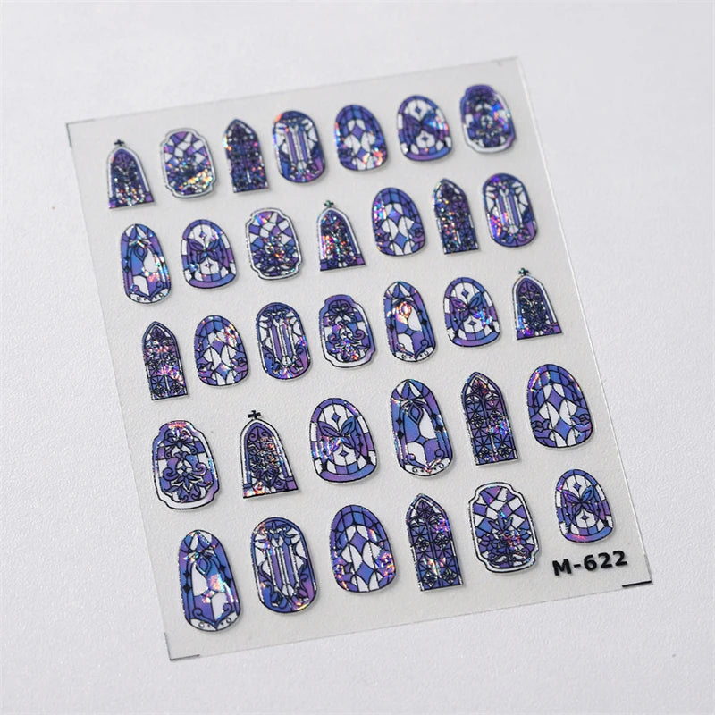 1 pc 5D Embroidery Bee Nail Art Sticker Embossed Butterfly Insect Nail Sticker High Quality Nail Art Design Decoration Sticker