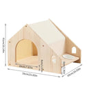 Cat House with Cat Bowl indoor Furniture Cat House Durable Anti-scratch Cat House, Cozy Cat indoor House Easy to Assemble