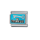 New Fashion Love Beauty Peace Girl Key Happy Forever Dad Italian Links Bracelet Stainless Steel Jewelry Diy Making