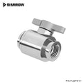 BARROW Water Valve Switch Aluminium Handle Double G1/4' Inner Female to Female Switch F to F Interface Metal V TLQFS-V1