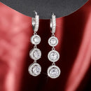2024 New Bride Engagement Wedding Jewelry Elegant Shiny Mosan Diamond Beautiful Gift Milan Girl Fashion Pendant Earrings