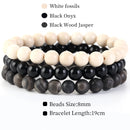 8mm 3Pcs/Set Natural Stone Bracelet Rose Quartz Opal Turquoise Amethysts Hematite Jaspers Bracelets For Women Men Jewelry