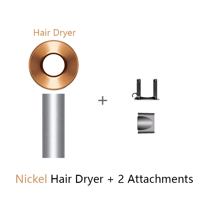 Secador de pelo Ion sin hojas Super Ionic 5 en 1 con difusor, secador de pelo profesional con ionización, secador eléctrico de aire caliente.