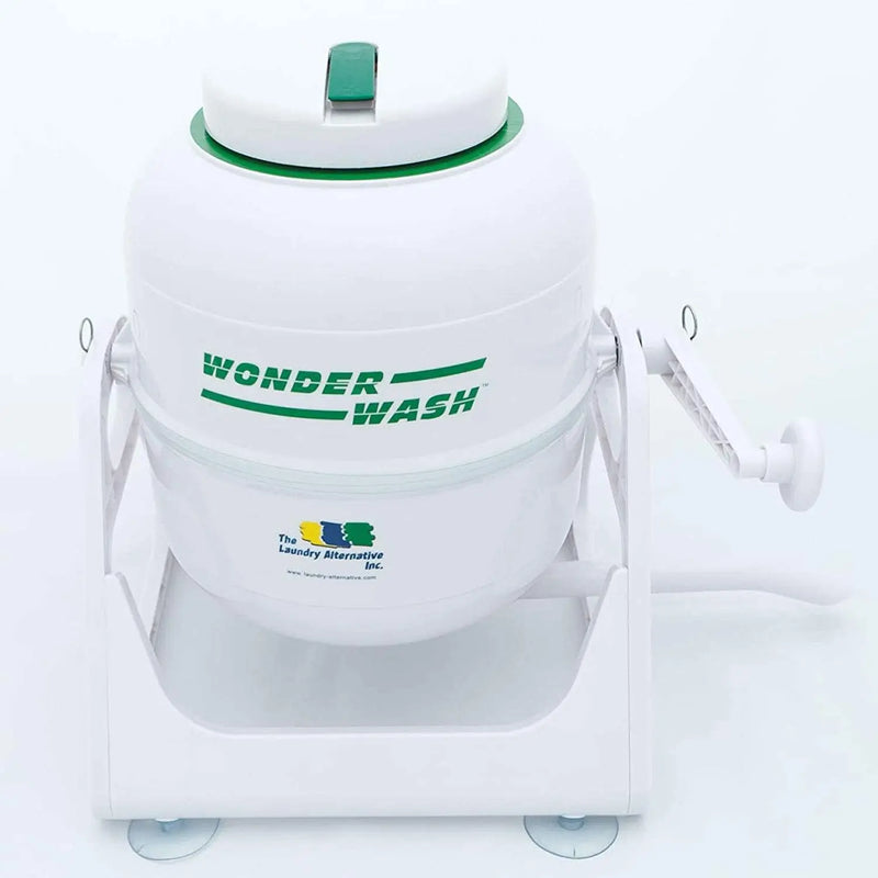WonderWash Portable Washing Machine for Apartment & Tiny Spaces - Manual Hand Clothes Washer with Retro Design