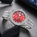 Hip Hop Iced Out Watch Men Luxury Brand Diamond Men's Watches Calendar Quartz Wristwatches Male Clock Gift for Men Drop Shipping