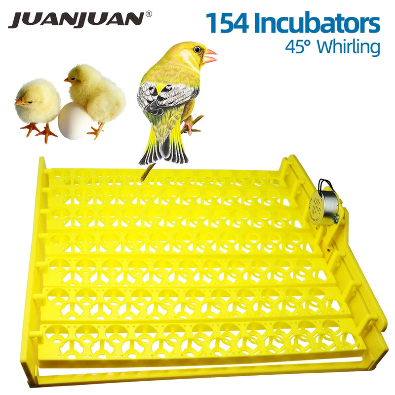 Egg Incubator Automatic Turning Tray 56 154 Bird Eggs Duck Chicken Eggs Hatching Machine 220V Incubator Trays Auto Turn Motor