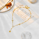 DIEYURO 316L Stainless Steel Heart Butterfly Long Pendant Necklace For Women New Trend Girls Clavicle Chain Party Jewelry Gifts