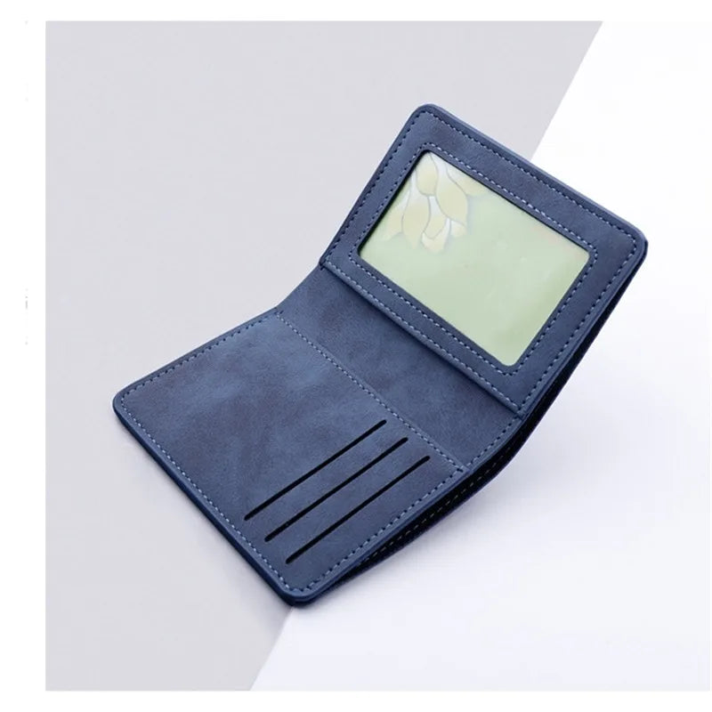 Minimalist Wallet Purse Ultra Thin Mini Money Case PU Leather Card Cover Pouch Business Bank Credit ID Card Holder for Men Women