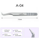 NATUHANA Anti-static Straight Eyelash Extension Tweezers Industrial Precision Curved Straight Lash Eyebrow Tweezers Makeup Tools
