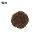 6-12cm Round Rattan Bird Nest Easter Decoration Bunny Eggs Artificial Vine Nest For Home Garden Decor Happy Easter Party Supply