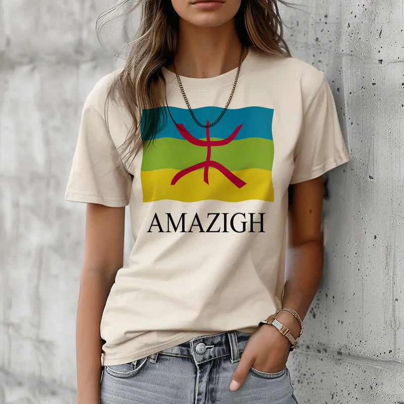 Amazigh top women anime graphic funny t shirt female funny harajuku clothing