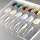 6 Color Small Tube Quick Dty Liquid Chrome Powder Aurora White Pigment With Brush Glossy Rub Professional Salon Nail Glitter Set