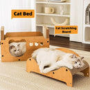 Cat Scratcher House Cat Condo with Cat Scratcher Board Large Space Cardboard Cat Bed Cave Cat to Rest Scratching Cat Scratch Pad