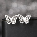 Stainless Steel Earrings 2022 Trend Mini Delicate Delicate Butterfly Charms Fashion Stud Earrings For Women Jewelry Party Gifts
