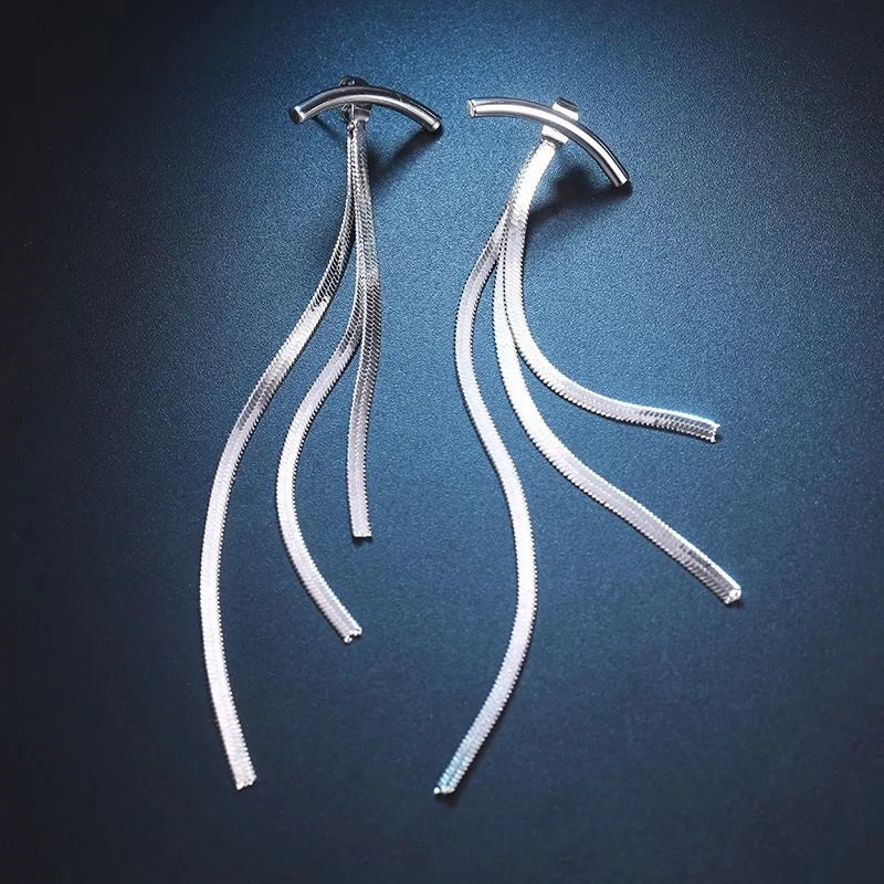 2023 Luxury Women's Earrings Rhinestone Fringe Hanging Zircon Earrings New Shiny Wedding Statement Party Jewelry Gifts